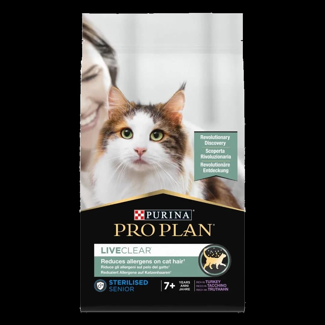 Pro Plan LiveClear Sterilised 7+ Hindili Kısırlaştırılmış Kedi Maması 1,4 kg — Bafra Emre Şahin Petshop