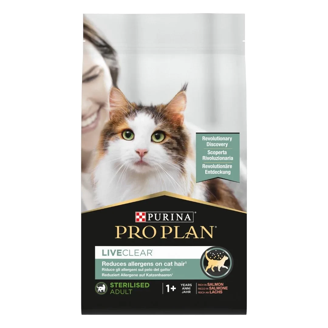 Pro Plan LiveClear Sterilised Somonlu Kısırlaştırılmış Kedi Maması 1,4 kg — Bafra Emre Şahin Petshop